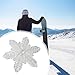 Aymzbd Snowboard Traction Stomp Pad Ski Decal Sticker PVC Single Leg Snowboard Mat Fixing Stickers Snowboard Step Pad for Men