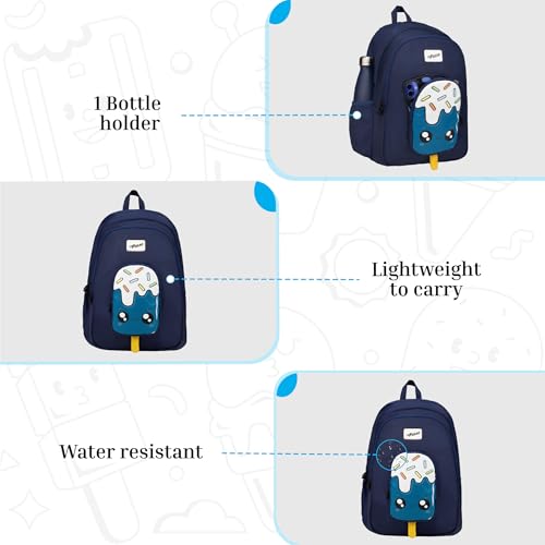 Image of F Gear Cocoa 23L Backpack|Soft Touch|Colourful & attractive theme brings a fun space-inspired look|with two Spacious Compartments,1 Front Pocket & Water Bottle Holder