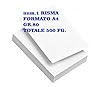 S72 num.1 Risma Carta A4 80 Gr - Totale 500 Fogli Carta Bianca Multiuso Adatta per Uffico, Cancelleria, Casa