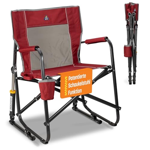 Best Chair for Sporting Events: Top Comfortable and Portable Picks 8 GCI Outdoor Freestyle Rocker Camping Chair | Portable Folding Rocking Chair with Solid, Durable Armrests, Drink Holder & Comfortable Backrest — Cinnamon