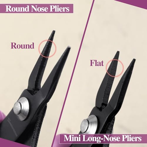 SPEEDWOX 4 Inch Mini Long-Nose Pliers for Jewelry Making - Tweezer, Short-Nose, Flat Smooth Jaw - Jewellery Making Tool - Image 3