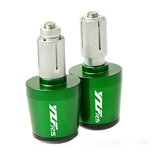 Poignées de guidon moto YZF R15 vertes contre la fatigue des mains 22mm