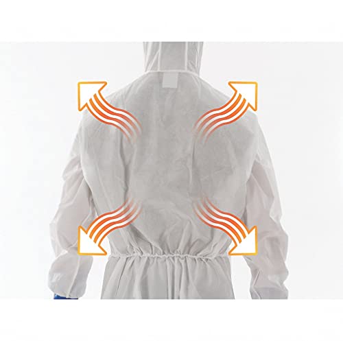 Hazmat Suits Hooded Coverall, Bound, Elastic, (1 Pc) Ansell Alphatec 682000 Full Body Clothing With Hood (Xx-Large, 1) #TOP3