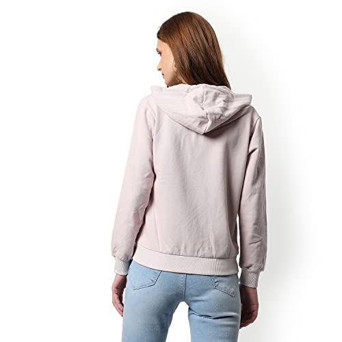 Image of PINACOLADA Women Cotton Zipper Sweatshirt Relaxed Fit for Casual Wear | Full Sleeves | Stylish Sweatshirt Crafted with Comfort Fit and High Performance for Everyday Wear