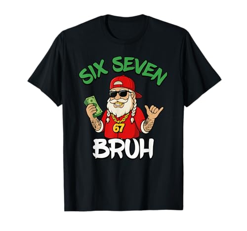 Six Seven 67 Christmas 6 7 Bruh Boys Kids 6-7 Meme Youth T-Shirt