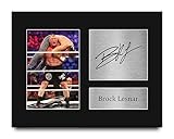 HWC Trading Brock Lesnar Gifts Signed Printed Autograph WWE WWF Wrestling Print Photo Picture Display - US Letter Size