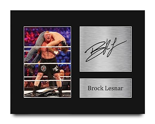 HWC Trading Brock Lesnar Gifts Signed Printed Autograph WWE WWF