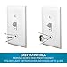 Savvy Home Magnetic Key Rack (2 Pack) | Key Holder for Light Switch | Smart Modern Design for Keychain Rings, Car Keys, Key FOBs | Easy Installation