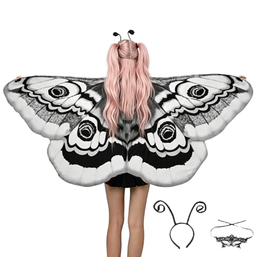 Costume d'ailes de papillon imprimé double face pour adultes et enfants