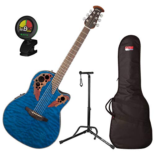 Ovation CE44P-8TQ �Z���u���e�B�G���[�g�v���X �~�b�h�f�v�X ���� �u���[ �L���g A/E Guit