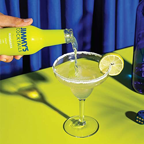 Image of Jimmy's Cocktails Margarita Cocktail Mixers (Pack Of 8) - Finely Crafted Non-Alcoholic Beverage Each 250Ml Bottle Makes 2 Drinks