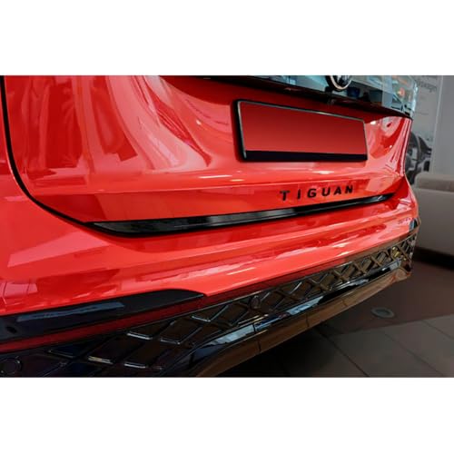 Moulure de hayon en INOX Noir Chrome pour Volkswagen Tiguan 2024 look premium