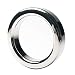 Male Stainless Steel Cock Ring Enhancer Testes Weight Bearing Metal Device Delayed Ejaculation Enhancer Ring (1.85")
