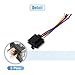 X AUTOHAUX 3 Pcs DC 24V 80A SPDT Automotive Car Relay 5 Pin 5 Wires with Harness Socket Plug