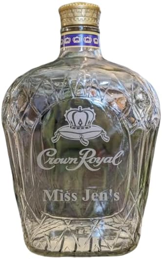 Compatible replacement for Crown Royal Whisky Personalized Engraved EMPTY Bottle/Decanter