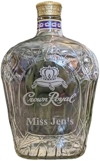 Compatible replacement for Crown Royal Whisky Personalized Engraved EMPTY Bottle/Decanter