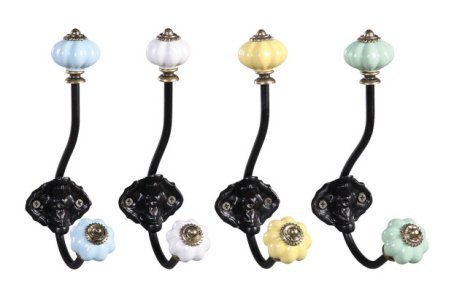 Victorian Metal End Coat and Hat Hooks 7