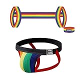 JOCKLAND Men's Jock Strap Set with Body Chest Harness, Elastic Waistband Sexy Underwear Halter Belt for Men