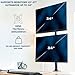 VIVO Dual Monitor Desk Mount Stand with Height Adjustment and VESA Plates for 2 LCD Ultrawide Screens up to 34 inches, Stacked Array, STAND-V002R