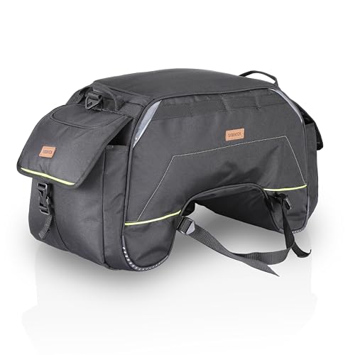 Image of GUARDIANGEARS Sidekick Universal 45Ltrs Tail Bag with Waterproof rain Cover fits on All Motorcycles.
