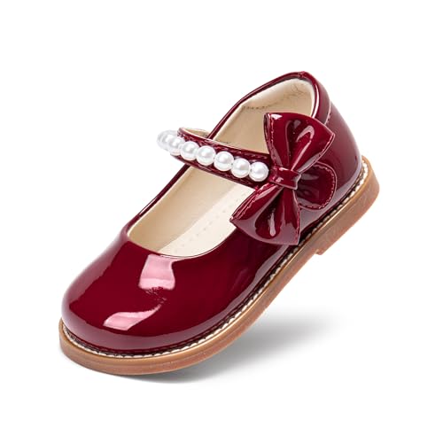 Image of PHIRAMIN Toddler Girl Mary Jane Dress Shoes-Little Girl School Uniform Shoes for Wedding Party