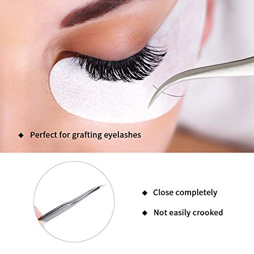 Pinzette Lunamoon für Wimpernverlängerung, 4 Stück