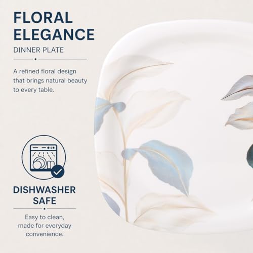 Image of Golden Fish 16 Pcs Multi-Course Dinner Set for 4 | 4 Full Plates, 4 Quarter Plates, 4 Veg Bowls, 2 Donga & 2 Serving Spoons | Organized Meal Serving Combo for Home Dining & Entertaining 12
