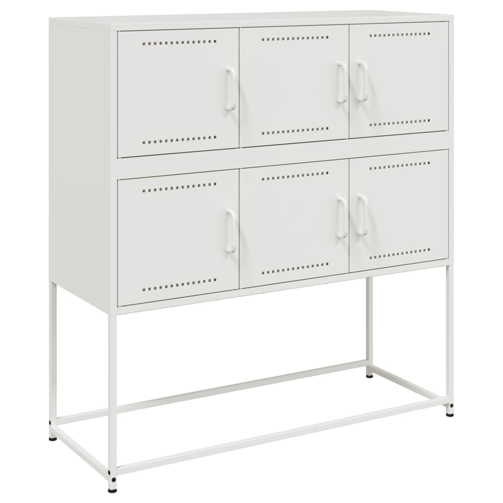 Hothingwell Biały bufet stalowy 100,5 x 39 x 107 cm