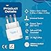 Ceptics Switzerland Travel Plug Adapter (Type J) - 3 Pack [Grounded & Universal] (GP-11A-3PK)