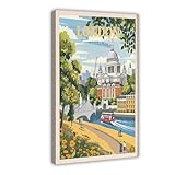 MGDUJGH Greenwich Londres Londres - Lienzo moderno de viaje, impresiones artísticas para pared, pinturas para sala de estar, dormitorio, decoración de 40 x 60 cm