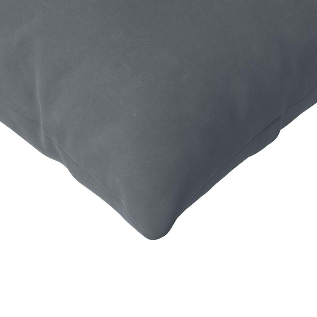 Juego de 2 cojines de sofá gris oscuro de pana de 145 x 40 cm con cremallera, funda extraíble para salón, dormitorio y oficina como cojín para banco