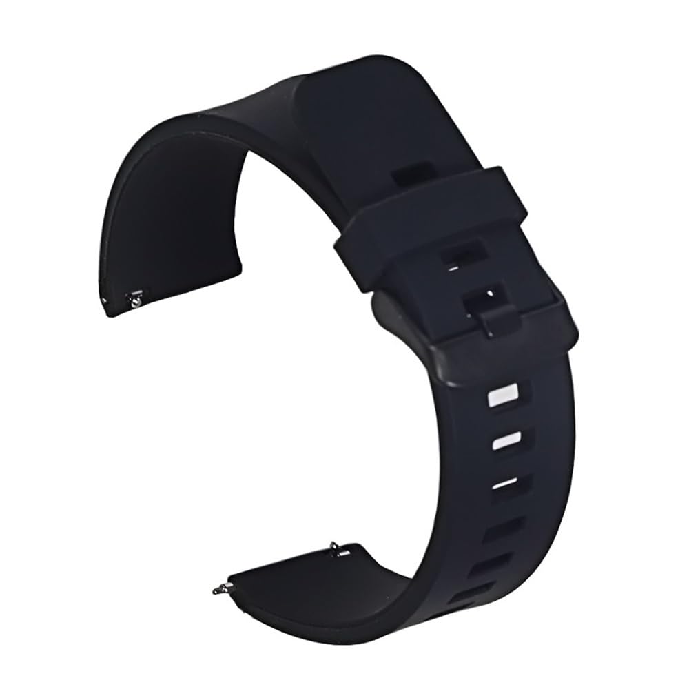 20 mm de 22 mm de 24 mm Caja de reloj universal banda de silicona enlace de goma pulsera de pulsera luz suave for reloj inteligente