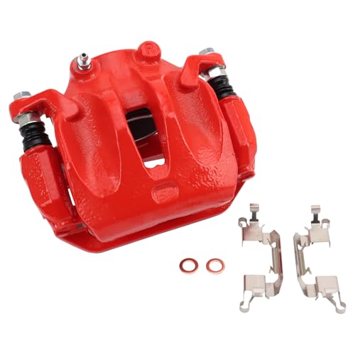 Image of TRQ Performance Front and Rear Brake Caliper Set Coated Brackets Compatible with 2003-2007 Nissan Murano