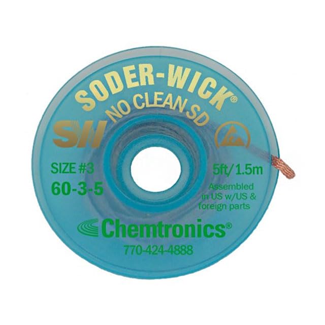 Chemtronics SW16035 Desoldering Wick/Desolder Remover Wick Braid/Soldering Accessory Metal Color Tin (SW16035, 1) (B0CQH5VXSP) Amazon Price History, Amazon Price Tracker