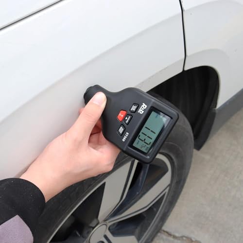 Lackmessgerät Auto RDINSCOS Schichtdickenmessgerät Autolack Lackdickenmessgerät für Auto Car Karosserie 0-1500μm LCD Display Für Eisen Aluminium und Zinkdetektion