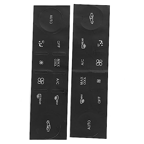 Image of 2 Packs Car AC Button Stickers Fit for 2008-2014 Mercedes Benz W204 C250 C350 E-Class ML GL GLK Air Conditioner Switch Decals