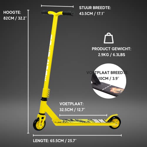 Stuntstep voor Kinderen - Funstep - 360 Graden Twist - Lichtgewicht Aluminium Dek - ABEC 7 Kogellagers - Freestyle Stunt… - Afbeelding 4