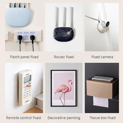 Image of Signamio 20 Pcs Self Adhesive Wall Hooks for Hanging - Male Female Design, Heavy Duty, Perfect for Photo Frames, Wall Clock, Keys - No-Drill Installation