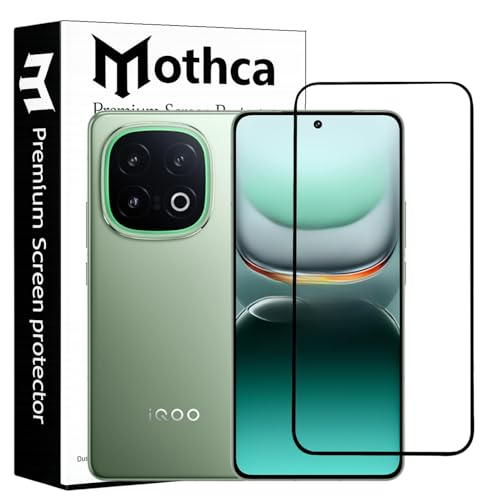 Image of Mothca Military-Grade Tempered Glass Screen Protector Compatible for iQOO 13 with Edge to Edge Coverage - Case Friendly, Anti-Scratch & Bubble-Free Installation Kit