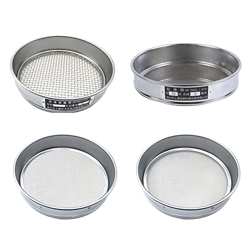 CHIUEAST Stainless Steel Test Sieve 4/10/20/60 Mesh Aperture Lab Standard Test Sieve Economy Test Sieve For Industrial Laboratory Test Sieve Mesh