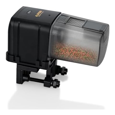 WiFi Automatic Fish Feeder with App Control - Auto Fish Feeder for Aquarium, Only Support 2.4 GHz WiFi, timed Feeder, WiFi Remote Control, Suitable for Fish Tanks Cover