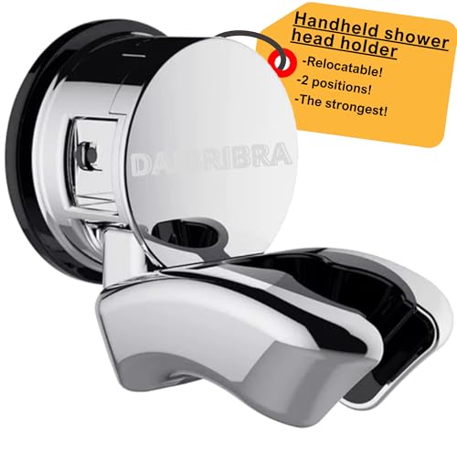 Suction Cup Shower Head Holder Wall Mount - Different Positions
