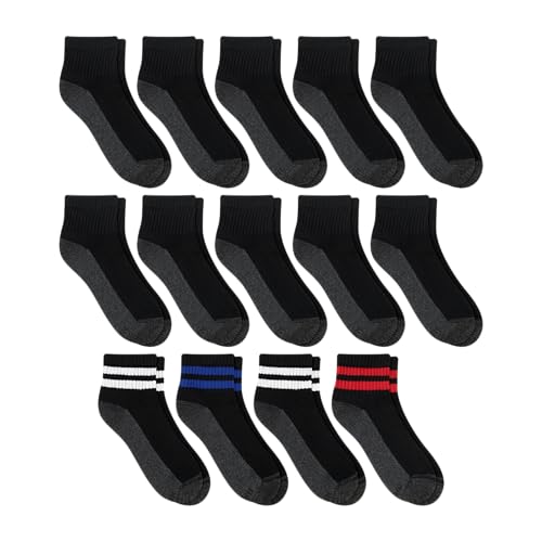 Image of Hanes Men's Socks, X-temp Cushioned Low Cut Socks, 12 & 14 Pair Packs