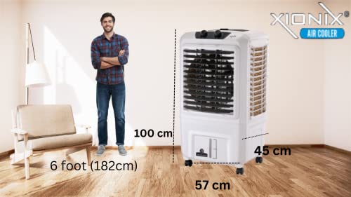 Image of Fresh Plastic Powerful 3 Speed Motor Desert Cooler | White |NS 2 16 | Pack Of 2