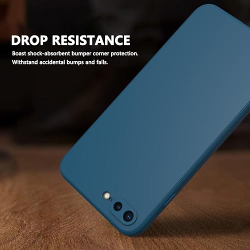 Image of for iPhone 8 Plus Case Dark Blue, Scratch Resistant with Soft Touch, Slim Thin Phone Cover for iPhone 7 Plus 5.5 inch