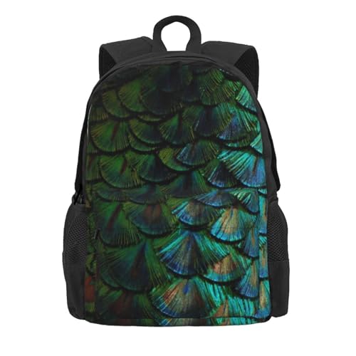 Sac à dos ordinateur d'école paon avec 15 compartiments - 2