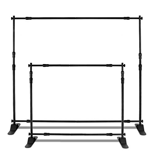 Photo Backdrop Stand - Heavy Duty Banner Holder Adjustable Photography Poster Stand - Height Up to 8x8 ft for Trade Show, Photo Booth, Parties, Wedding, Birthday, Photoshoot Background - Image 3