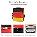 MCHIVER Small Messenger Bag German Flag Crossbody Bag for Men Women Purse Fanny Pack for Outdoor Travel Work