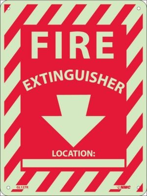 Panneau d'incendie pour repérer immédiatement l'extincteur en cas d'urgence