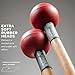Timber Drum Co. Tongue Drum/Marimba Mallets — U.S.A. ASSEMBLED — Percussion Sticks for Cymbals, Vibraphone — Extra Soft Rubber, 15.25